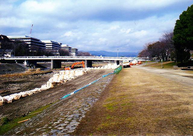 荒神橋 左岸下流付近